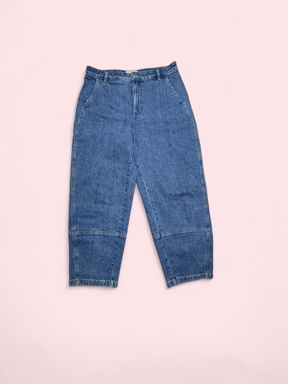 Everlane Cropped High-Rise Blue Denim Jeans - Picture 3 of 8